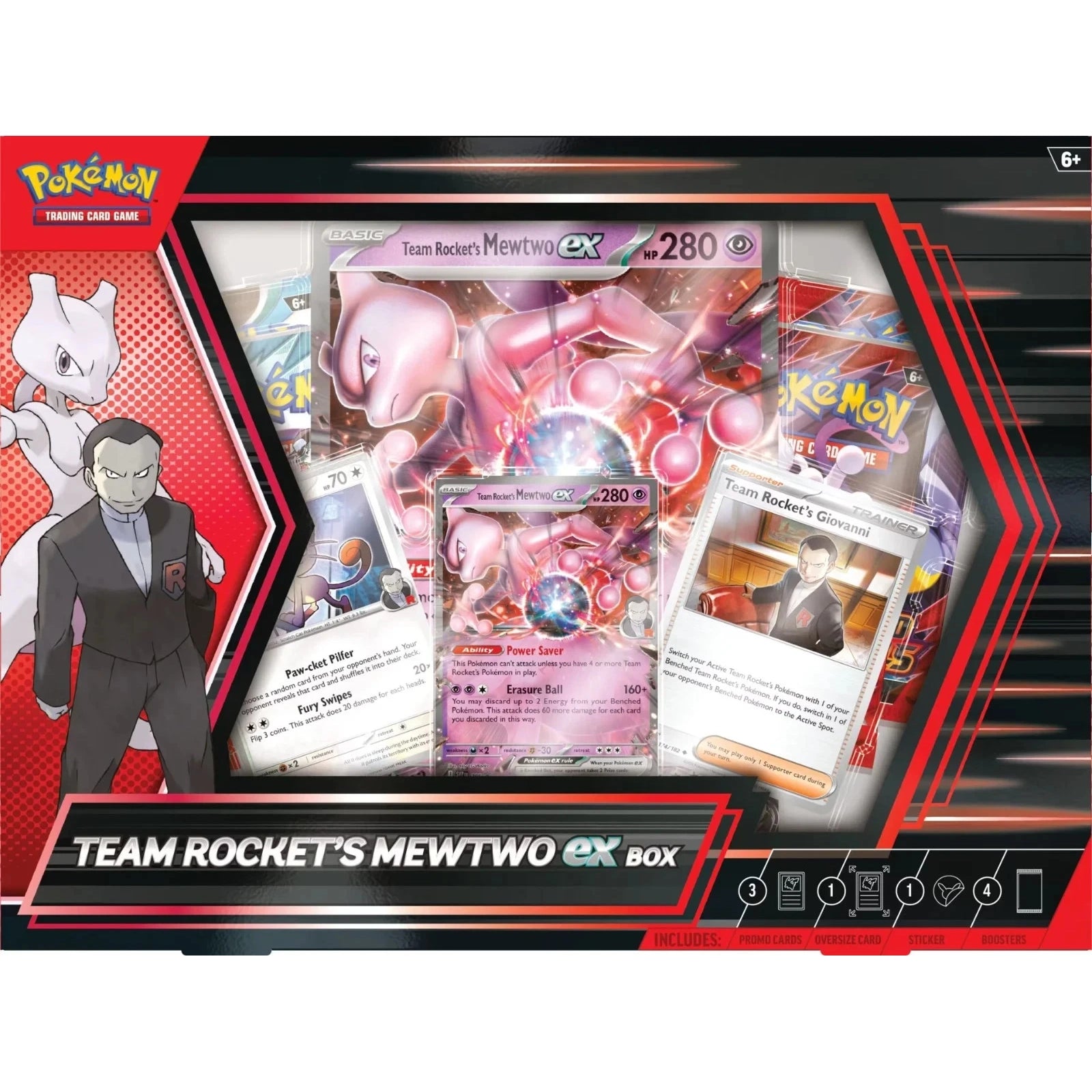 Pokémon TCG: Team Rocket's Mewtwo ex Collection Box - PokéBox Australia