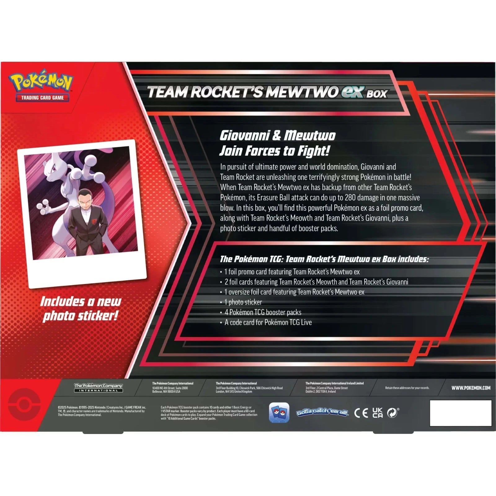 Pokémon TCG: Team Rocket's Mewtwo ex Collection Box - PokéBox Australia