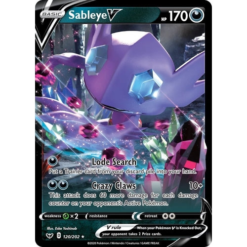 Sableye V (120/202) (SWSH01: Sword & Shield Base Set) - PokéBox Australia
