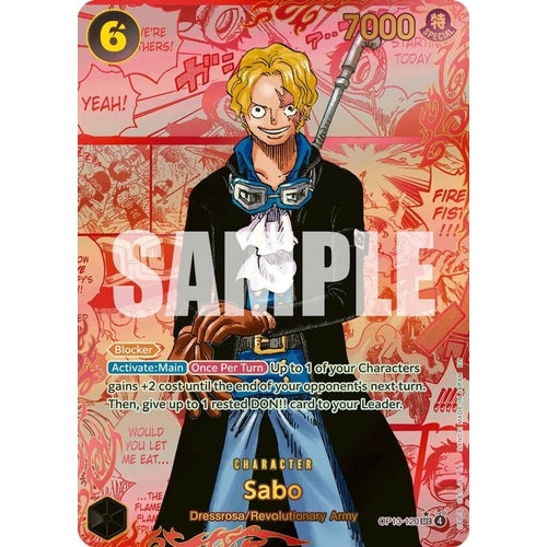 Sabo (120) (3rd Anniversary) (OP13 - 120) (Carrying On His Will) - PokéBox Australia