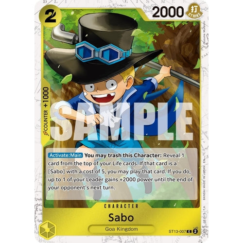Sabo - ST13 - 007 (Pirate Foil) (ST13 - 007) (Premium Booster - The Best - Vol. 2) - PokéBox Australia