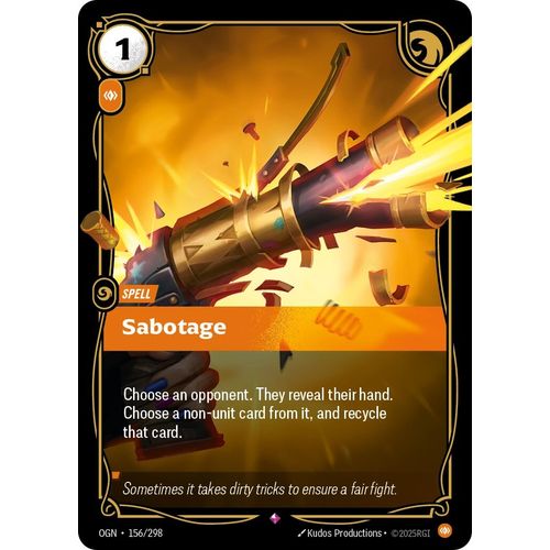 Sabotage (156/298) (Origins) - PokéBox Australia
