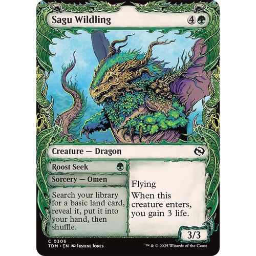 Sagu Wildling (Showcase) (306) (Tarkir: Dragonstorm) - PokéBox Australia