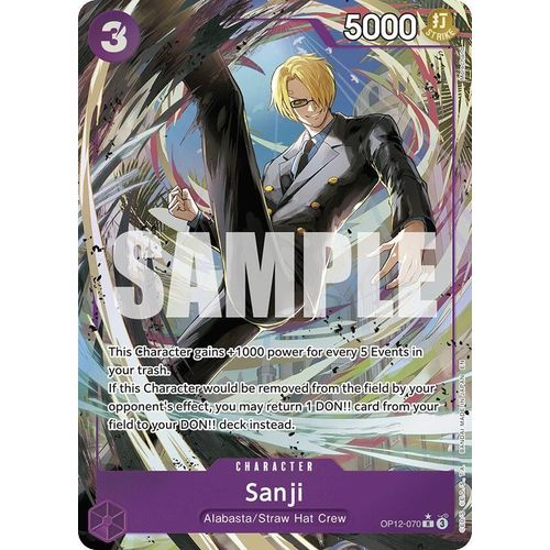 Sanji (070) (Alternate Art) (OP12 - 070) (Legacy of the Master) - PokéBox Australia