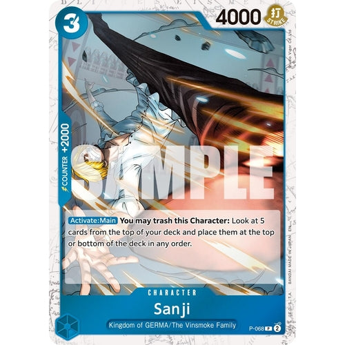 Sanji - P - 068 (Pirate Foil) (P - 068) (Premium Booster - The Best - Vol. 2) - PokéBox Australia