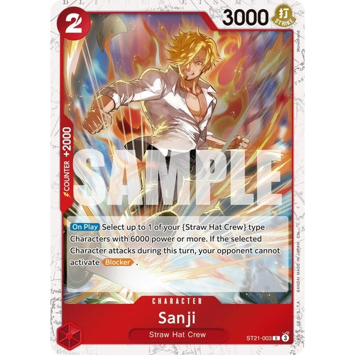 Sanji - ST21 - 003 (Pirate Foil) (ST21 - 003) (Premium Booster - The Best - Vol. 2) - PokéBox Australia