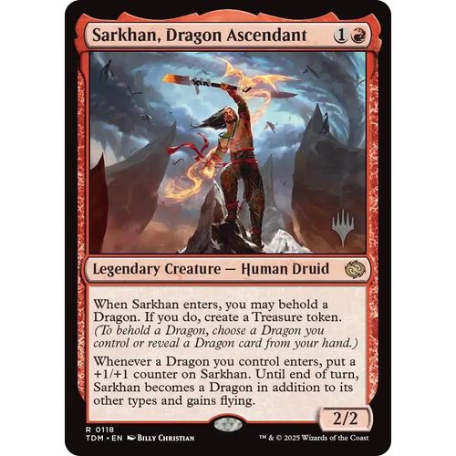 Sarkhan, Dragon Ascendant (118) (Promo Pack: Tarkir: Dragonstorm) - PokéBox Australia