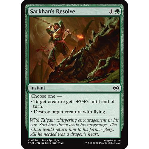Sarkhan's Resolve (158) (Tarkir: Dragonstorm) - PokéBox Australia