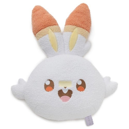 Scorbunny - Poke - Piece stuffed face cushion Pokémon Centre - PokéBox Australia