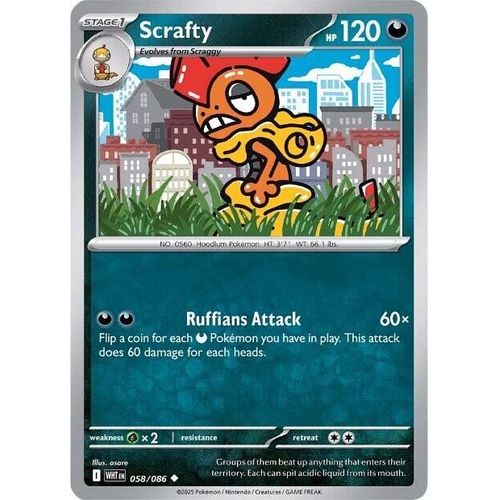 Scrafty (058/086) (SV: White Flare) - PokéBox Australia