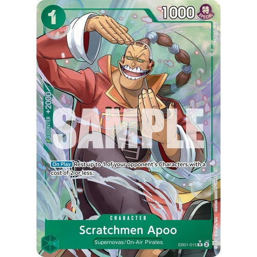 Scratchmen Apoo - EB01 - 015 (Alternate Art) (EB01 - 015) (Premium Booster - The Best - Vol. 2) - PokéBox Australia