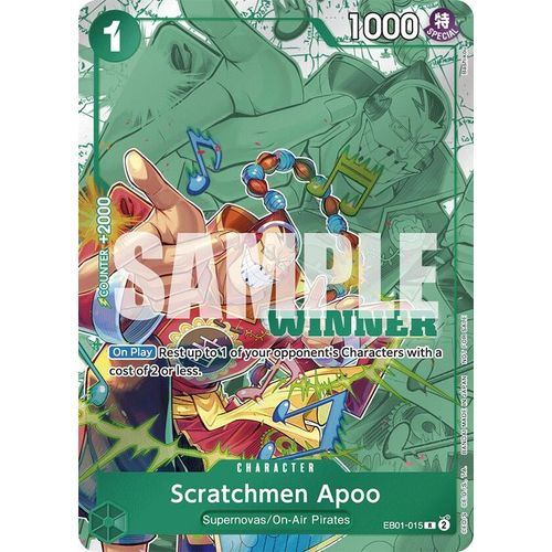 Scratchmen Apoo (Winner Pack 2025 Vol. 2) (EB01 - 015) (One Piece Promotion Cards) - PokéBox Australia