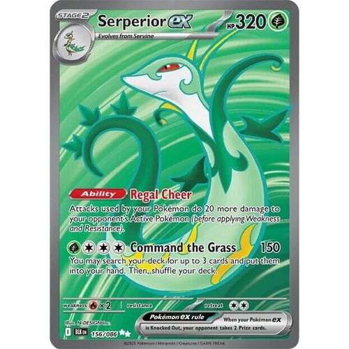 Serperior ex (156/086) (SV: Black Bolt) - PokéBox Australia