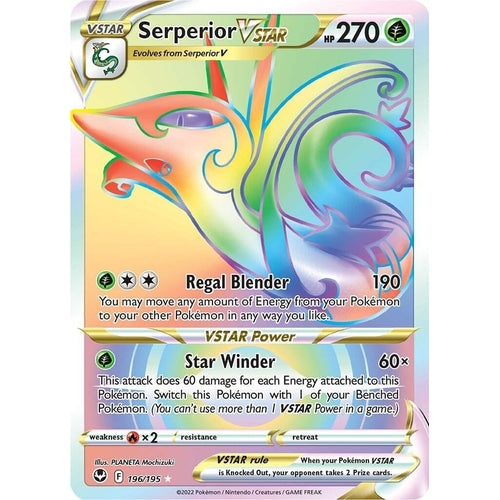 Serperior VSTAR (Secret) (196/195) (SWSH12: Silver Tempest) - PokéBox Australia