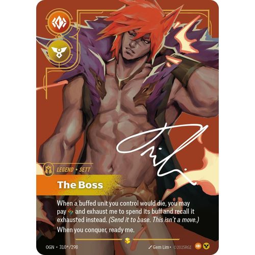 Sett - The Boss (Alternate Art) (310*/298) (Origins) - PokéBox Australia