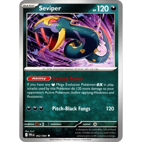 Seviper (062/094) (ME02: Phantasmal Flames) - PokéBox Australia