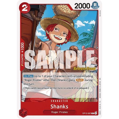 Shanks (007) (OP12 - 007) (Legacy of the Master Release Event Cards) - PokéBox Australia