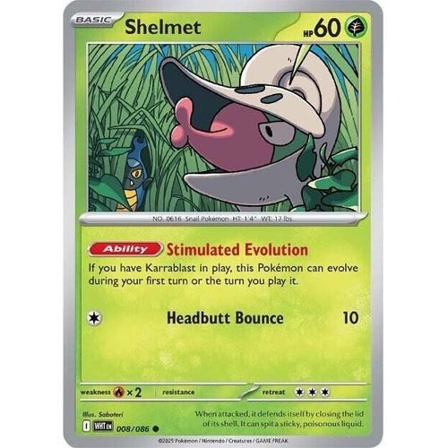Shelmet (008/086) (SV: White Flare) - PokéBox Australia
