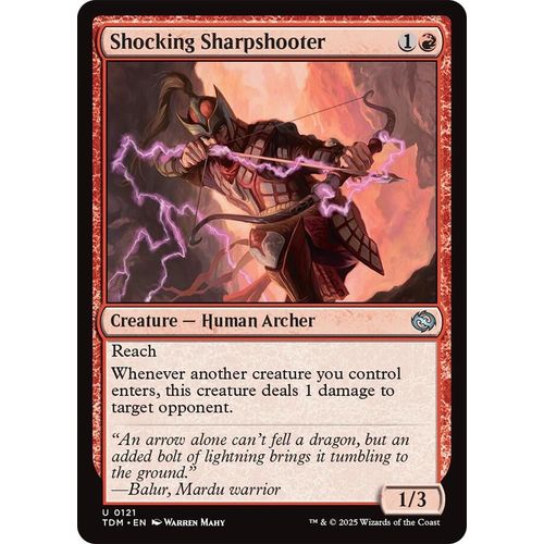 Shocking Sharpshooter (121) (Tarkir: Dragonstorm) - PokéBox Australia