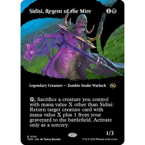 Sidisi, Regent of the Mire (Borderless) (341) (Tarkir: Dragonstorm) - PokéBox Australia