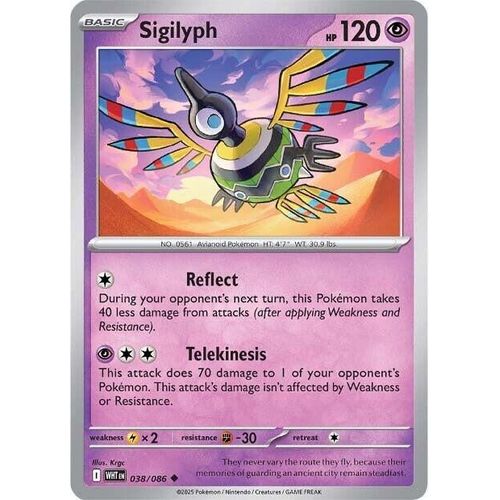 Sigilyph (038/086) (SV: White Flare) - PokéBox Australia