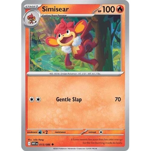 Simisear (015/086) (SV: White Flare) - PokéBox Australia