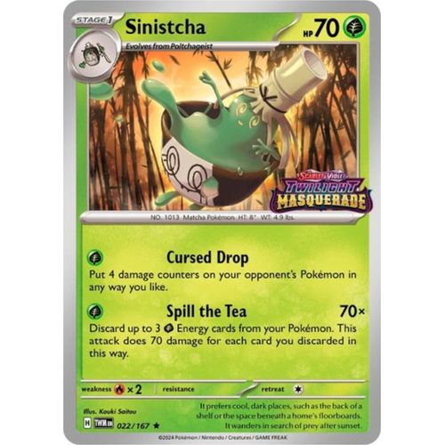 Sinistcha - 022/167 (Prerelease) (022/167) (SV: Scarlet & Violet Promo Cards) - PokéBox Australia