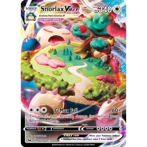Snorlax VMAX (142/202) (SWSH01: Sword & Shield Base Set) - PokéBox Australia
