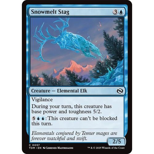 Snowmelt Stag (57) (Tarkir: Dragonstorm) - PokéBox Australia