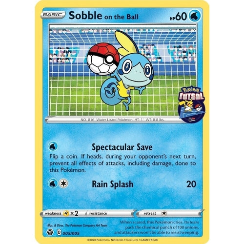 Sobble on the Ball - 005/005 (Pokemon Futsal) (005/005) (Miscellaneous Cards & Products) - PokéBox Australia