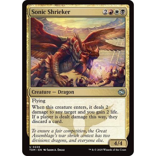 Sonic Shrieker (226) (Tarkir: Dragonstorm) - PokéBox Australia
