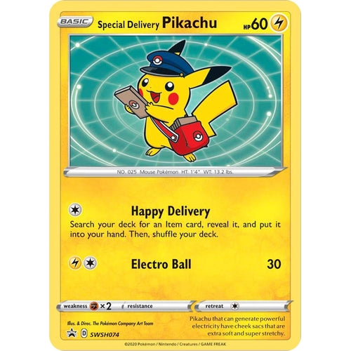 Special Delivery Pikachu - SWSH074 (SWSH074) (SWSH: Sword & Shield Promo Cards) - PokéBox Australia