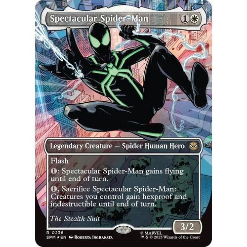 Spectacular Spider - Man (0238) (Borderless) (Textured Foil) (238) (Marvel's Spider - Man) - PokéBox Australia