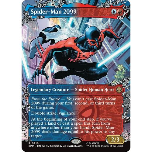 Spider - Man 2099 (0216) (Borderless) (216) (Marvel's Spider - Man) - PokéBox Australia
