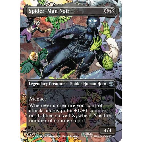 Spider - Man Noir (Borderless) (204) (Marvel's Spider - Man) - PokéBox Australia