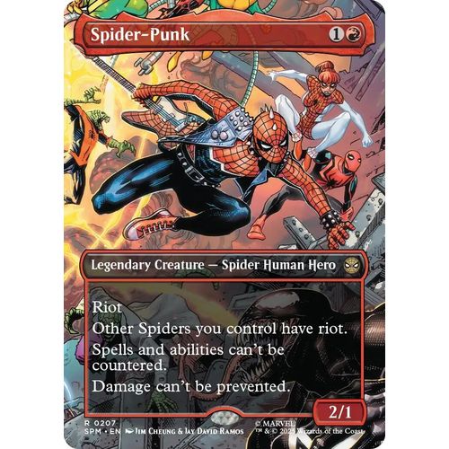 Spider - Punk (0207) (Borderless) (207) (Marvel's Spider - Man) - PokéBox Australia