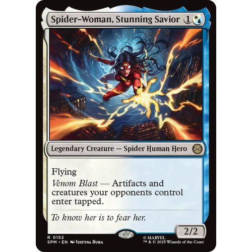 Spider - Woman, Stunning Savior (152) (Marvel's Spider - Man) - PokéBox Australia