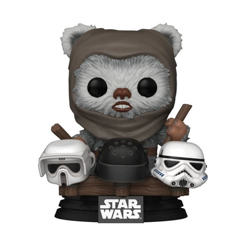 Star Wars: Return of the Jedi 40th Anniversary - Ewok with Helmets US Exclusive Pop! Vinyl - PokéBox Australia