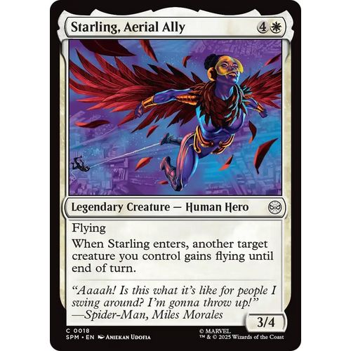 Starling, Aerial Ally (18) (Marvel's Spider - Man) - PokéBox Australia