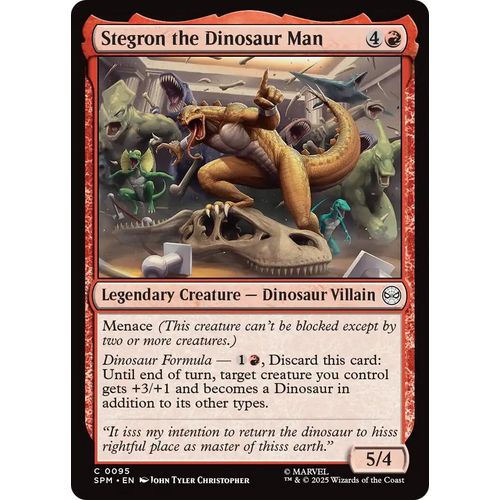 Stegron the Dinosaur Man (95) (Marvel's Spider - Man) - PokéBox Australia
