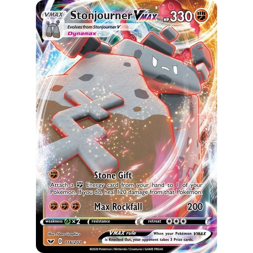 Stonjourner VMAX (116/202) (SWSH01: Sword & Shield Base Set) - PokéBox Australia