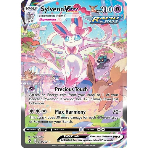 Sylveon VMAX (Alternate Art Secret) (212/203) (SWSH07: Evolving Skies) - PokéBox Australia