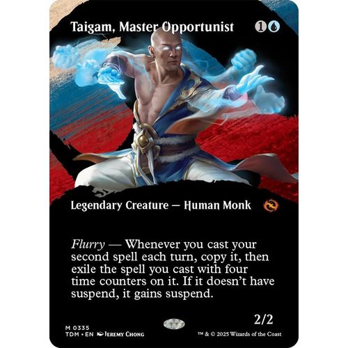 Taigam, Master Opportunist (Borderless) (335) (Tarkir: Dragonstorm) - PokéBox Australia