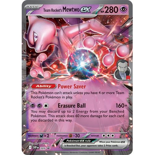 Team Rocket's Mewtwo ex (205) (SV: Scarlet & Violet Promo Cards) - PokéBox Australia