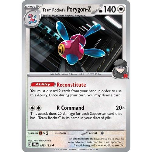 Team Rocket's Porygon - Z (155/182) (SV10: Destined Rivals) - PokéBox Australia