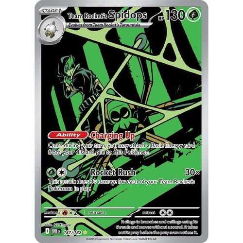 Team Rocket's Spidops (187/182) (SV10: Destined Rivals) - PokéBox Australia