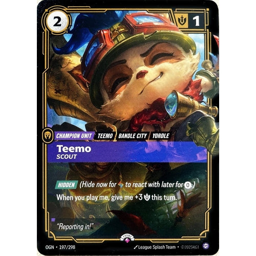 Teemo - Scout (197/298) (Riftbound Promotional Cards)