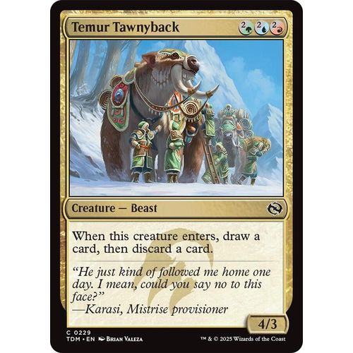 Temur Tawnyback (229) (Tarkir: Dragonstorm) - PokéBox Australia