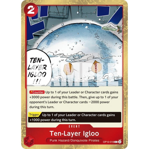 Ten - Layer Igloo (Pirate Foil) (OP10 - 018) (Premium Booster - The Best - Vol. 2) - PokéBox Australia
