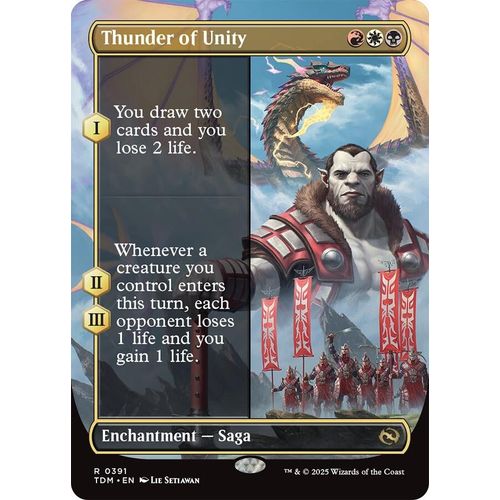 Thunder of Unity (Borderless) (391) (Tarkir: Dragonstorm) - PokéBox Australia